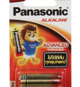 ถ่านอัลคาไลน์ LR6T/2B AAA (แพ็ค 2 ก้อน) Panasonic